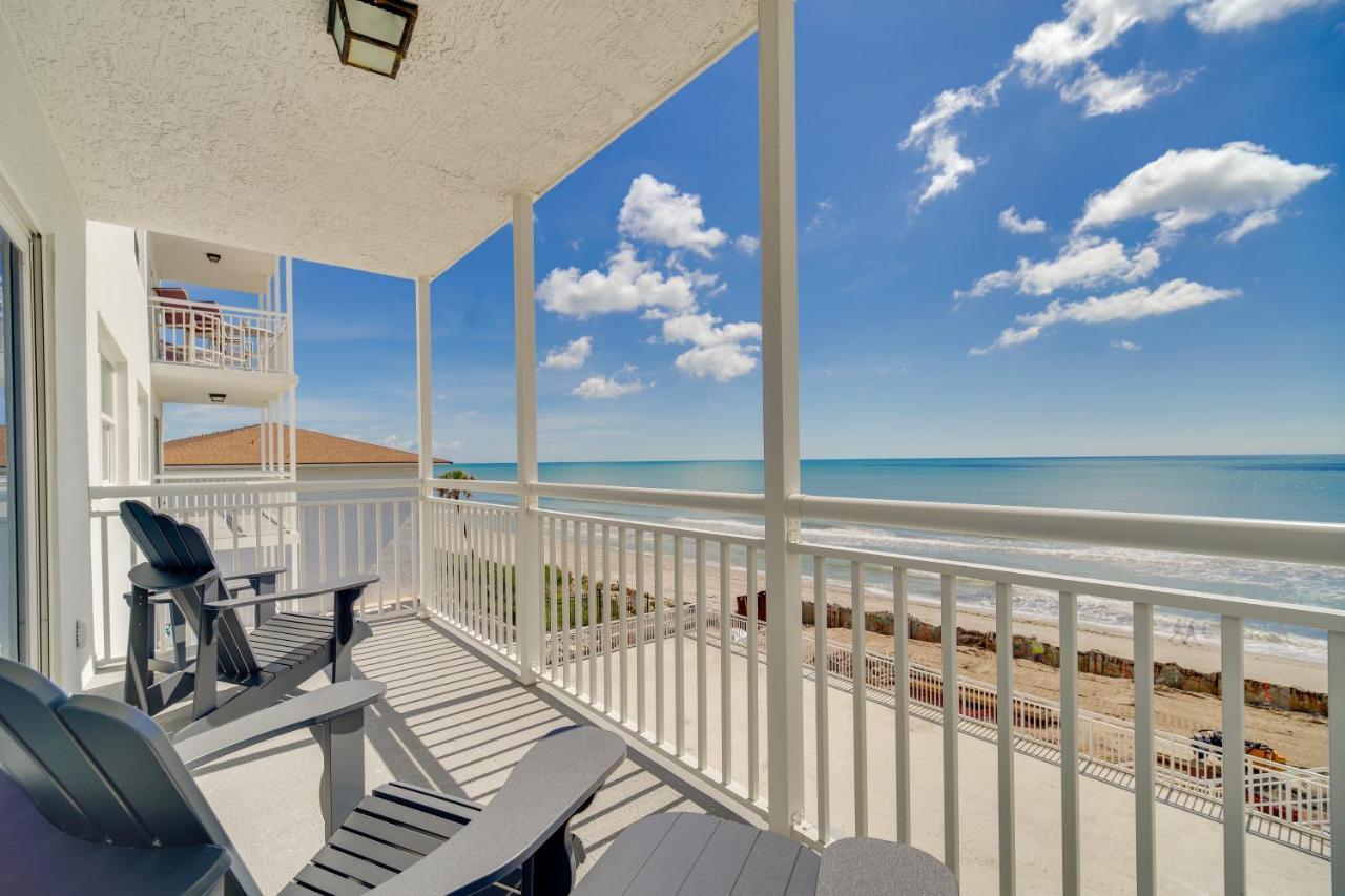 Oceanfront Satellite Beach Condo With Balcony, Views 外观 照片